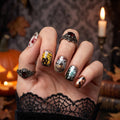 Press-on-nail Gothic Bloody Skull Halloween Press On Nails | Spooky Horror Style | Reusable Nail Set 1
