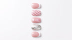 Press-on-nail Pink Christmas Tree Snowflake Press On Nails | Winter Holiday Style | Reusable Nail Set 2