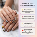 Press-on-nail Gothic Bloody Skull Halloween Press On Nails | Spooky Horror Style | Reusable Nail Set 5