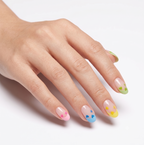 Press-on-nail Macaron Heart French Press On Nails | Sweet Coquette Style | Reusable Nail Set 1