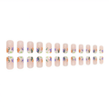 Purple Spring Floral Jelly French Press-On Nails