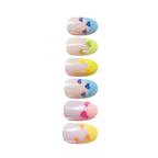 Press-on-nail Macaron Heart French Press On Nails | Sweet Coquette Style | Reusable Nail Set 2
