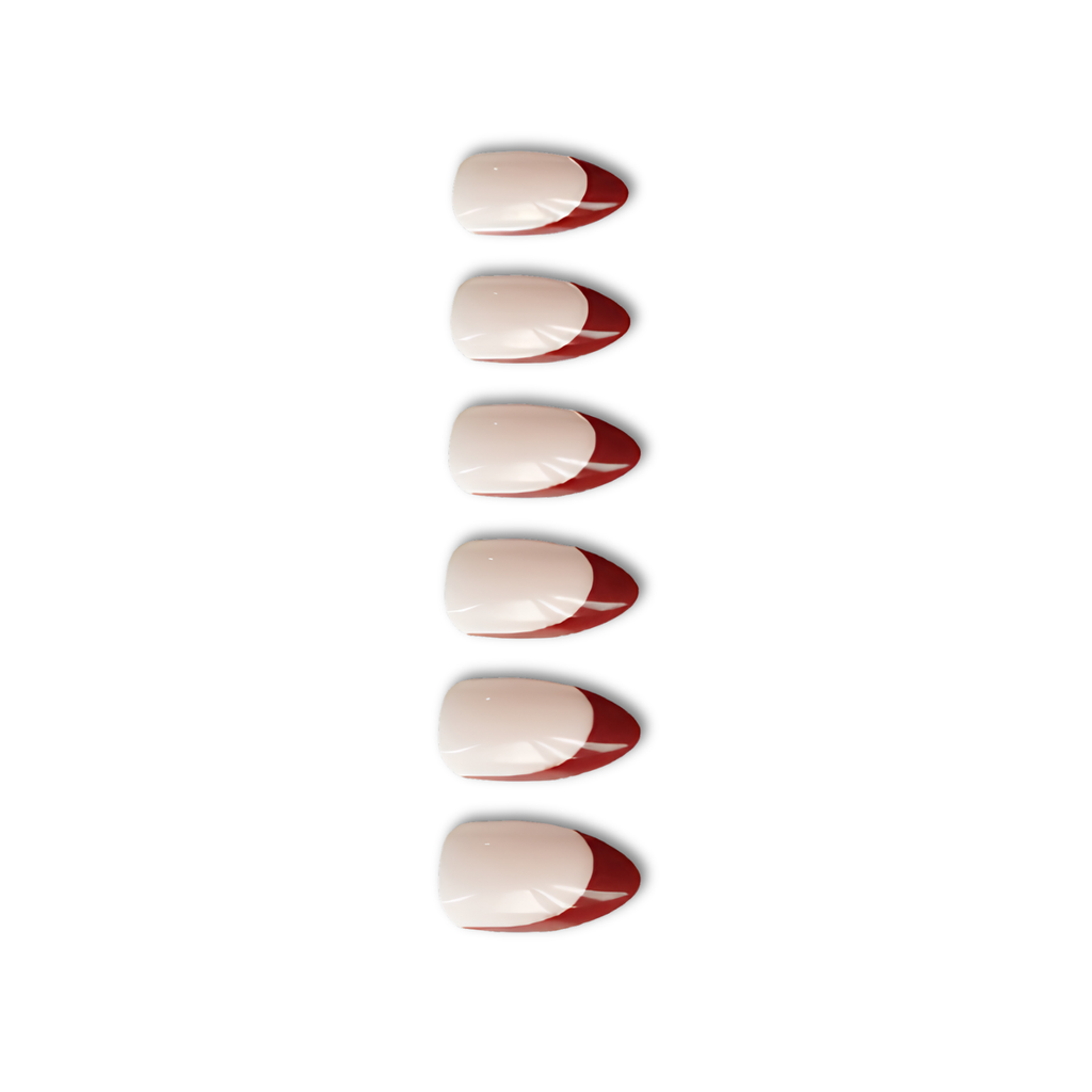 Press-on-nail Minimalist French Teardrop Nail Stickers | Elegant Nail Art | Easy DIY Decoration 3