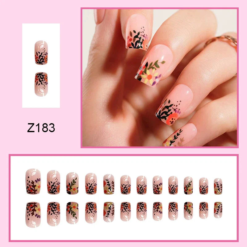 Pink Rose French Press-On Nails