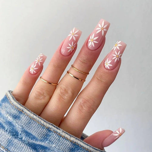 Ballet French Sunflower Press-On Nails
