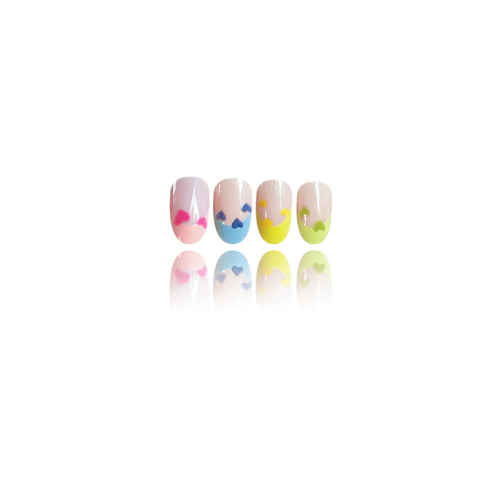 Macaron Heart French Press-On Nails