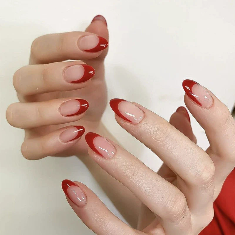 Minimalist French Teardrop Nail Stickers