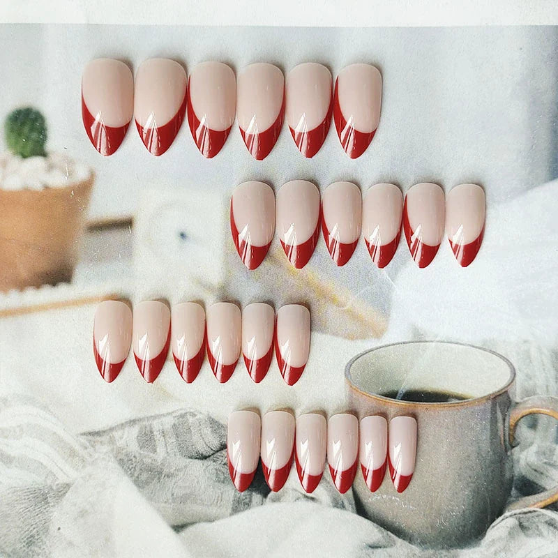 Minimalist French Teardrop Nail Stickers