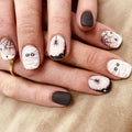 White Spiderweb Halloween Press-On Nails