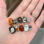 Press-on-nail Pumpkin Ghost Halloween Press On Nails | Cute Spooky Style | Reusable Nail Set 4