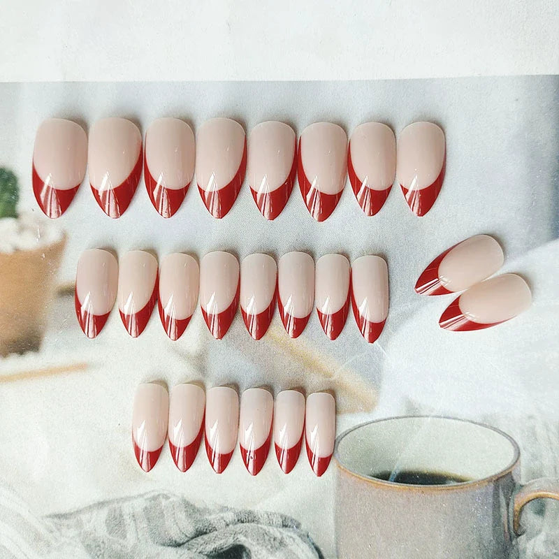 Minimalist French Teardrop Nail Stickers