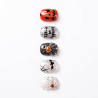 Press-on-nail Pumpkin Ghost Halloween Press On Nails | Cute Spooky Style | Reusable Nail Set 2