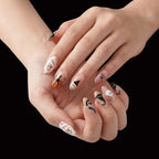 Kawaii Black Cat & Pumpkin Halloween Nails - photo 1
